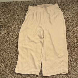 H&M Cream Wide Leg Pants